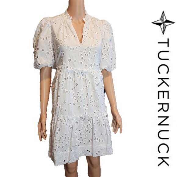Tuckernuck Dresses & Skirts - Tuckernuck X Cameran Eubanks Wimberly White Eyelet Palmer Dress NWT Med